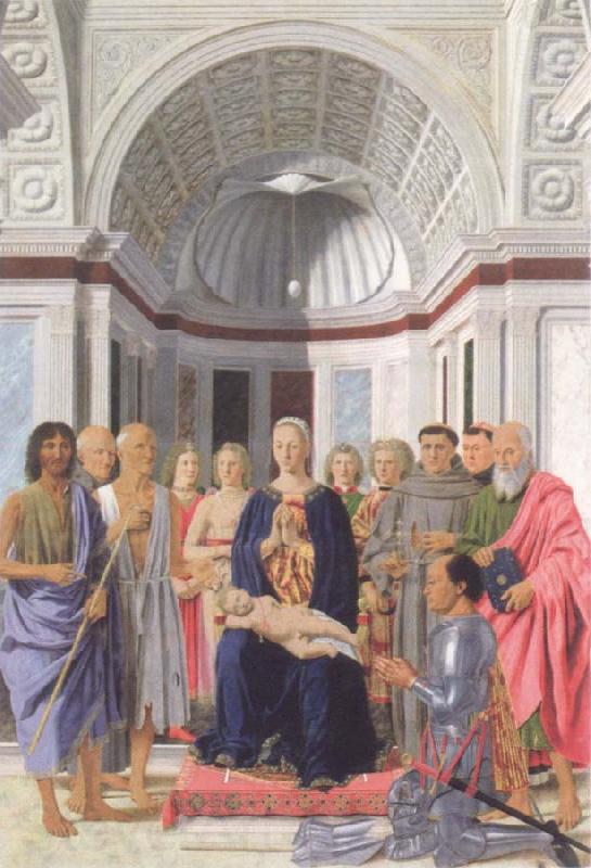 Piero della Francesca Brera madonna Spain oil painting art